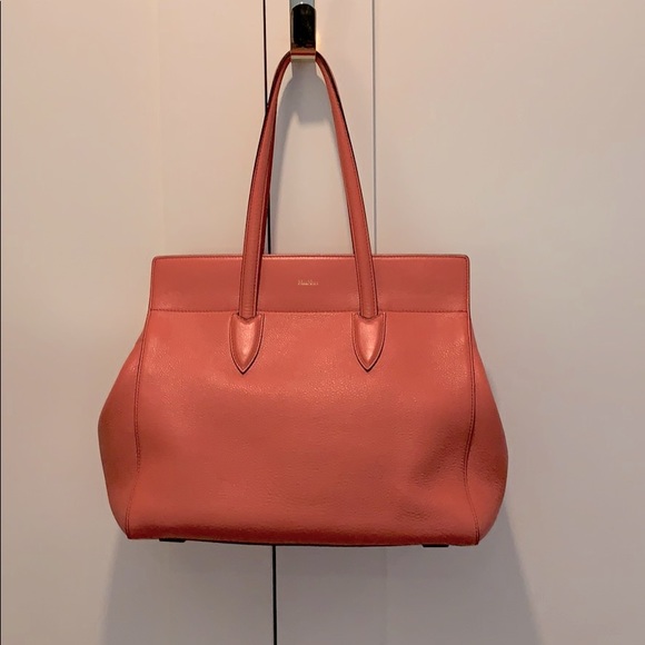 MaxMara Handbags - MaxMara Coral Leather Handbag